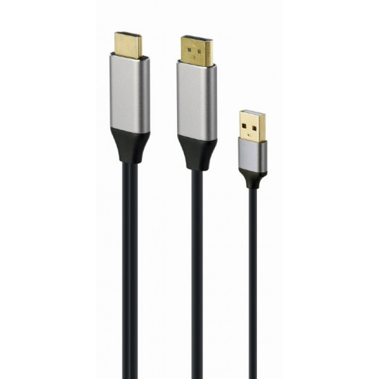 Adapter HDMI to DP 4K M 60Hz USB-A powered