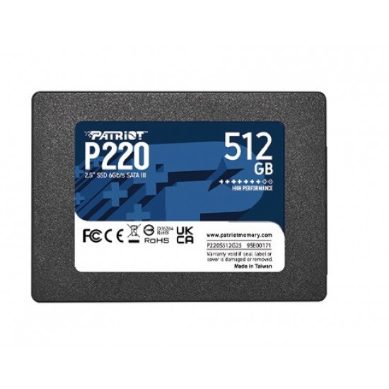 SSD 512GB P220 550/500 MB/s SATA 3 2.5 inches