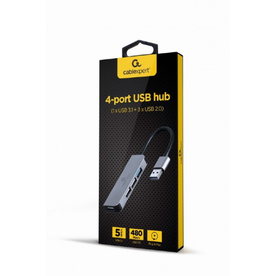 Hub 4-ports USB (3xUSB 2.0, USB 3.1)