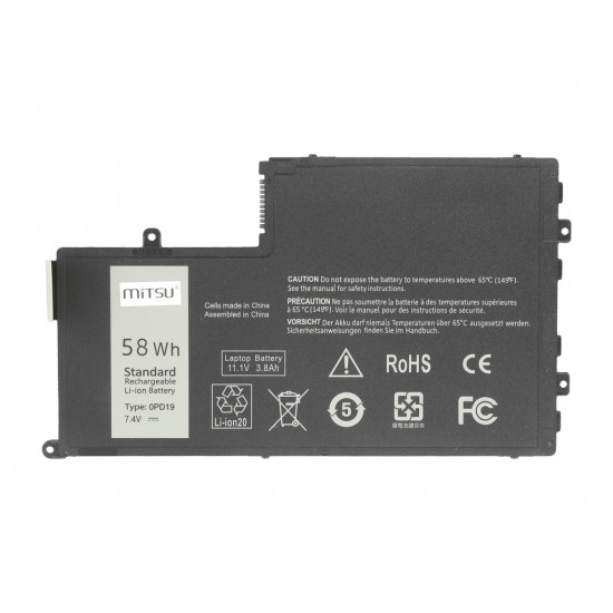  Mitsu fr Dell 15,14 7600mAh(58Wh) 7.4-7.6V