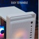 PC case CS-109 RGB USB 3.0 Mini Tower white