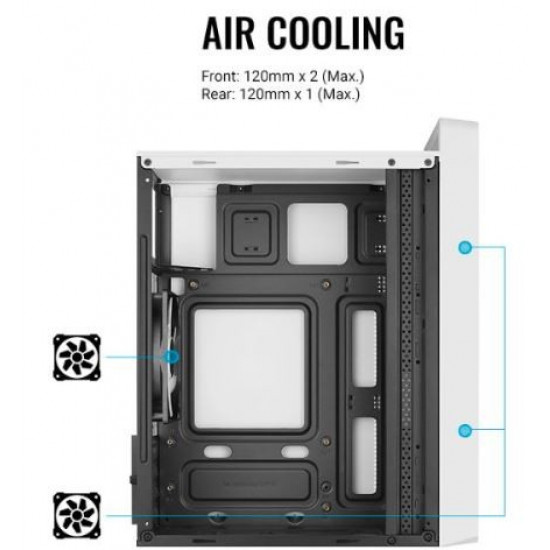 PC case CS-109 RGB USB 3.0 Mini Tower white