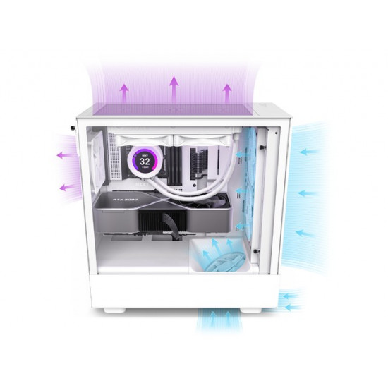 PC Case H5 Flow with window white