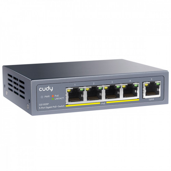 Switch GS1005P 5xGE (4xPoE+) 60W