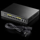 Switch GS1010PE 8 xGE PoE+ 120W 2xGb Uplink