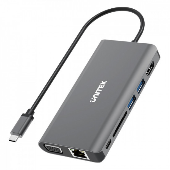 HUB 8-in-1 USB-C 3.1 PD 100W D1019B