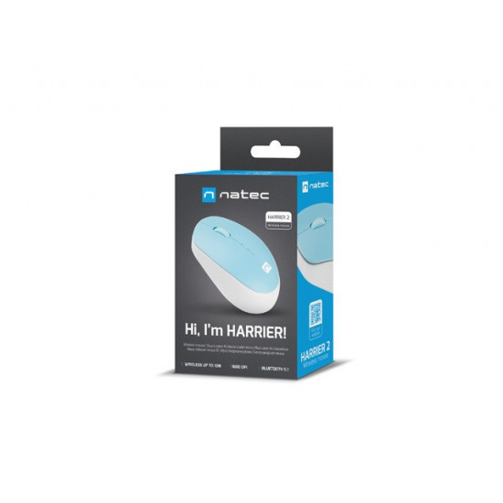 Wireless mouse Harrier 2 white-blue