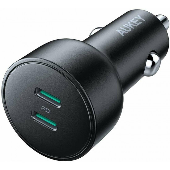 Car charger CC-Y10 2xUSB-C Power Delivery 3.0 36W 6A