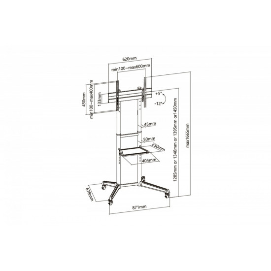 TV presentation cart DA-90447