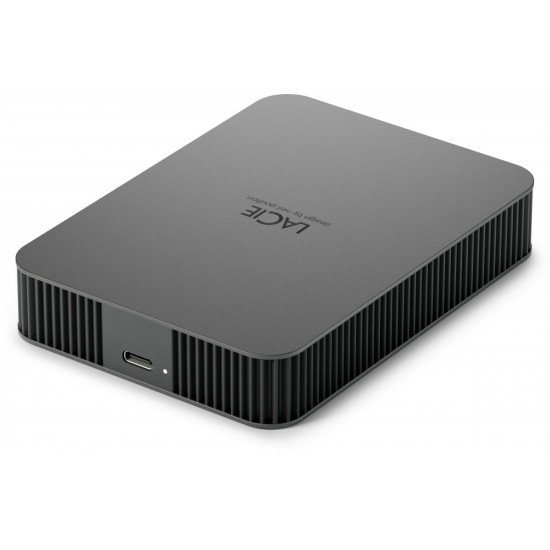 External HDD|LACIE|Mobile Drive Secure|STLR2000400|2TB|USB-C|USB 3.2|Colour Space Gray|STLR2000400