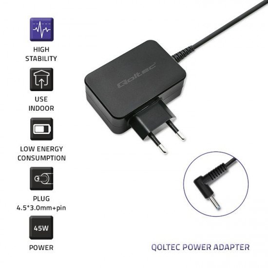 Power adapter for ultrabook HP 45W