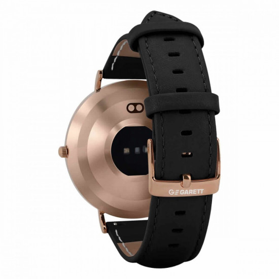 Smartwatch Garett Verona gold-black leth