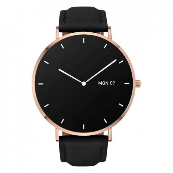 Smartwatch Garett Verona gold-black leth