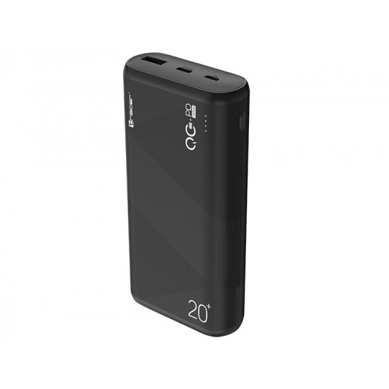 Powerbank Amos 20000mAh QC3.0-PD20W BK black