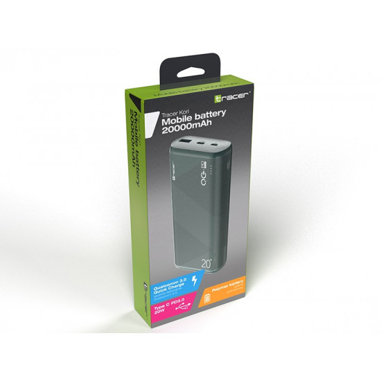 Powerbank Kori 20000mAh QC3.0-PD20W GR green