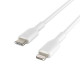 Cable BoostCharge USB-C for Lightning 1m white