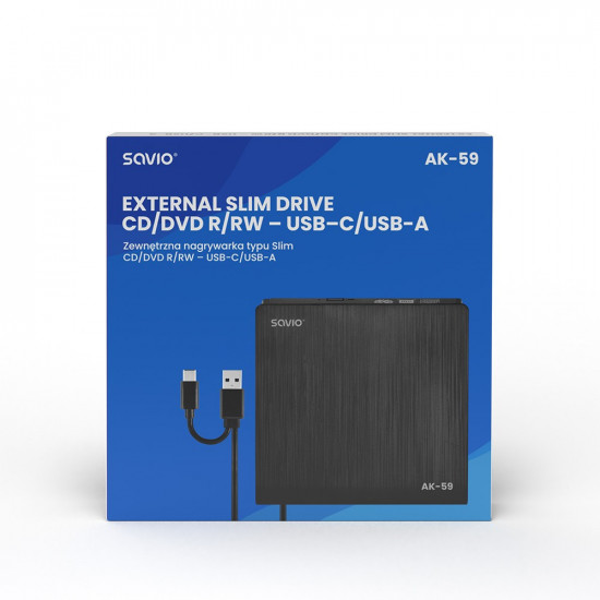 External Slim drive DVD SAVIO AK-59