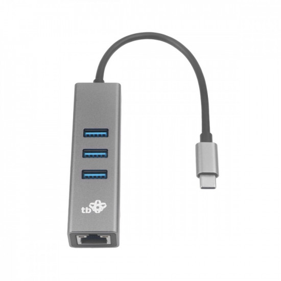 TB USB C - RJ45, 3xUSB - RJ45 Adapter -1000Mb/