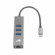 TB USB C - RJ45, 3xUSB - RJ45 Adapter -1000Mb/