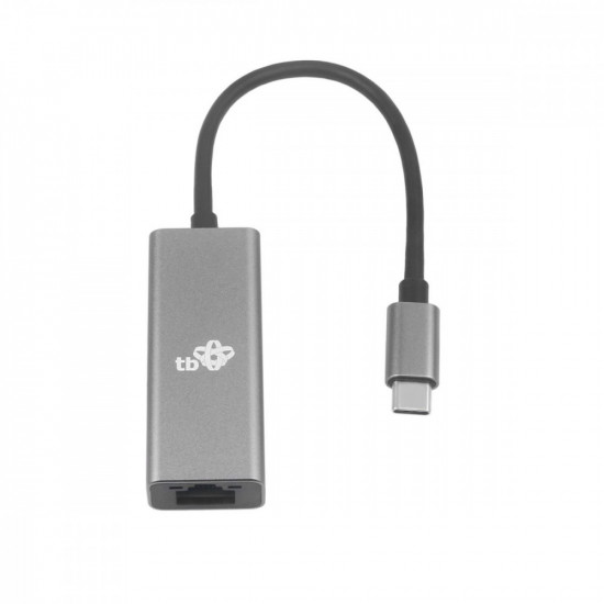 USB C - RJ45 Adapter grey, 10/100/1000 Mb/s