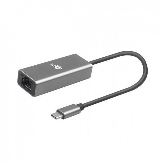 USB C - RJ45 Adapter grey, 10/100/1000 Mb/s