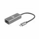 USB C - RJ45 Adapter grey, 10/100/1000 Mb/s