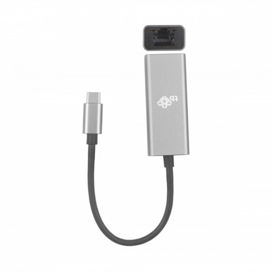 USB C - RJ45 Adapter grey, 10/100/1000 Mb/s