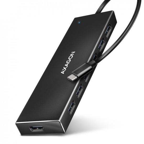 AXAGON HUE-F7C Hub 7-port USB-C 3.2 Gen 1 ALU