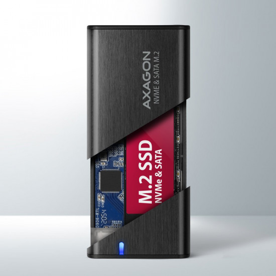 AXAGON EEM2-SB2 USB-C Gen 2 M.2 NVMe/SATA SSD