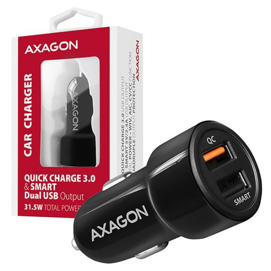 AXAGON PWC-QC5 31W car charger 2x port USB-A