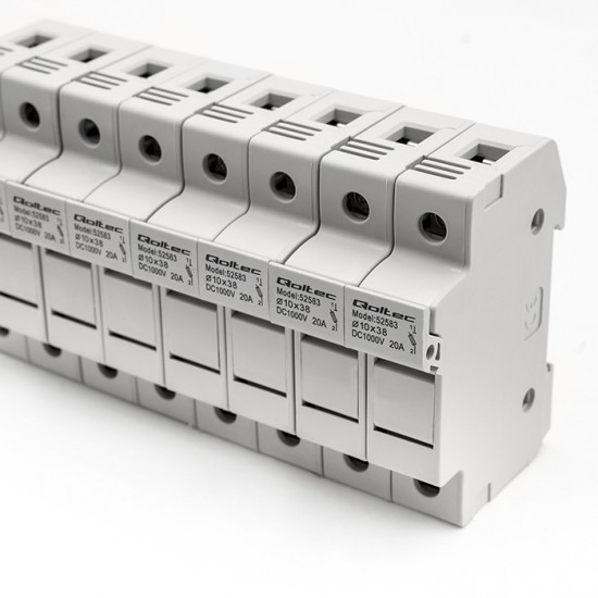 Fuse base DC fuse 2P, 1000V, 20A, 10x38