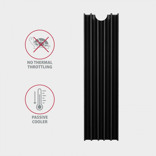 AXAGON CLR-M2L10 passiv ALU heatsink height 10m