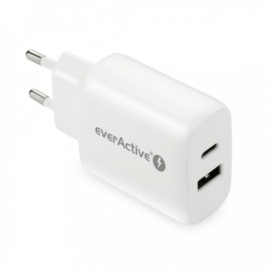 CHARGER USB/USB-C QC3.0 25W WHITE