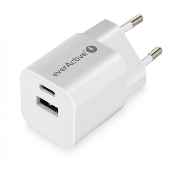 CHARGER USB/USB-C QC3.0 30W WHITE