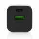 CHARGER USB/USB-C QC3.0 30W BLACK