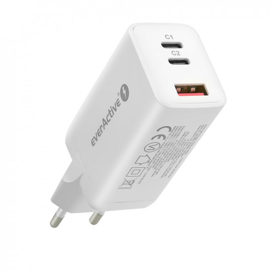 CHARGER USB/USB-C QC4+ 65W WHITE