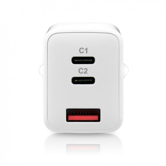 CHARGER USB/USB-C QC4+ 65W WHITE