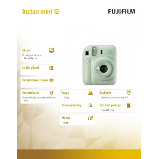 Camera Instax mini 12 green