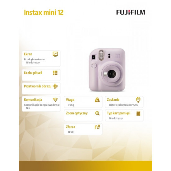 Camera Instax mini 12 purple