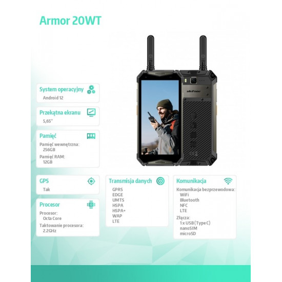 Ulefone Armor 20WT 12/256GB Black