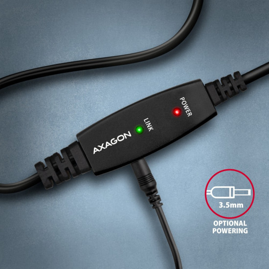 AXAGON ADR-210B USB 2.0 A-M - B-M act 10m cabl