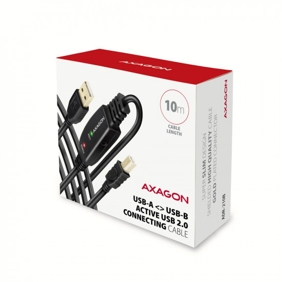 AXAGON ADR-210B USB 2.0 A-M - B-M act 10m cabl