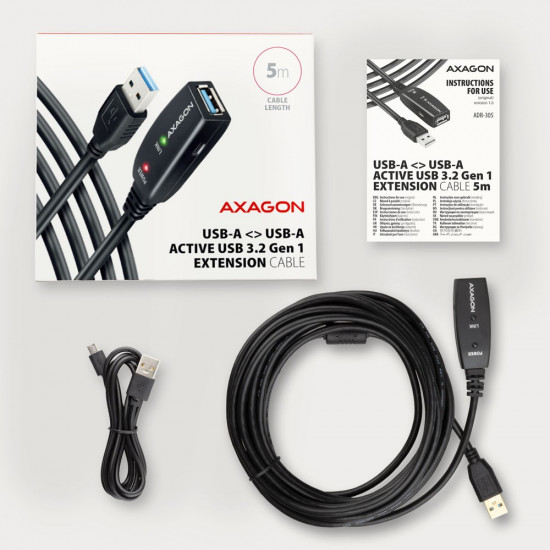 AXAGON ADR-305 USB 3.0 A-M - A-F act. 5m cabl