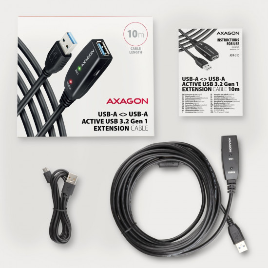 AXAGON ADR-310 USB 3.0 A-M - A-F act 10m cabl