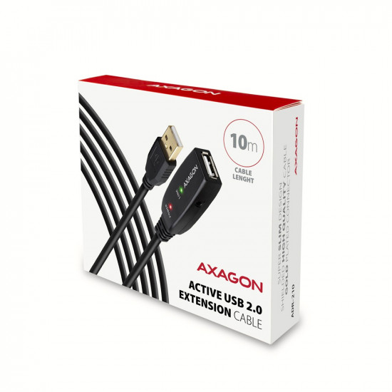 AXAGON ADR-210 USB 2.0 A-M - A-F act 10m cabl