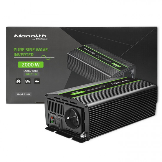 Pure Sine Wave Inverter Monolith, 1000W, 2000W