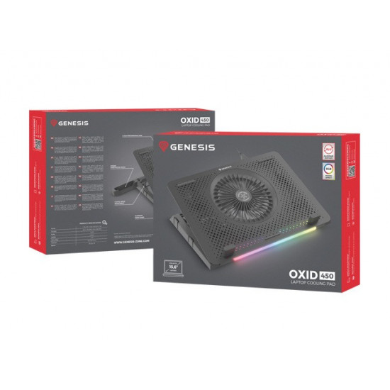 Laptop cooling pad Genesis Oxid 450 RGB