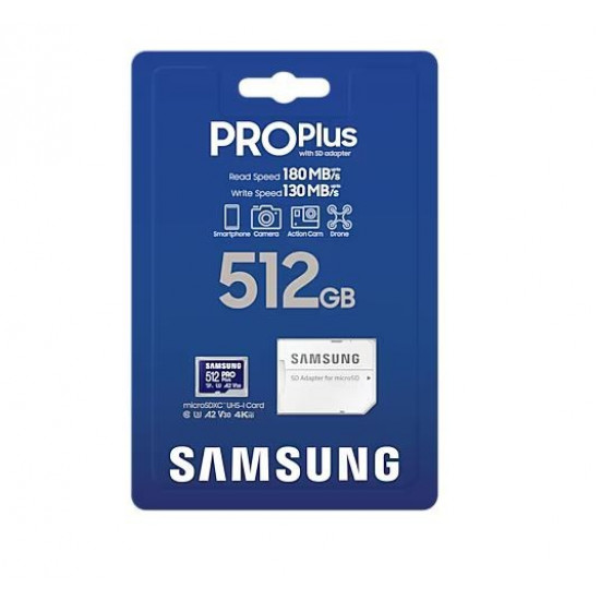 Memory card microSD PRO+ MD-MD512SA/EU + adapter