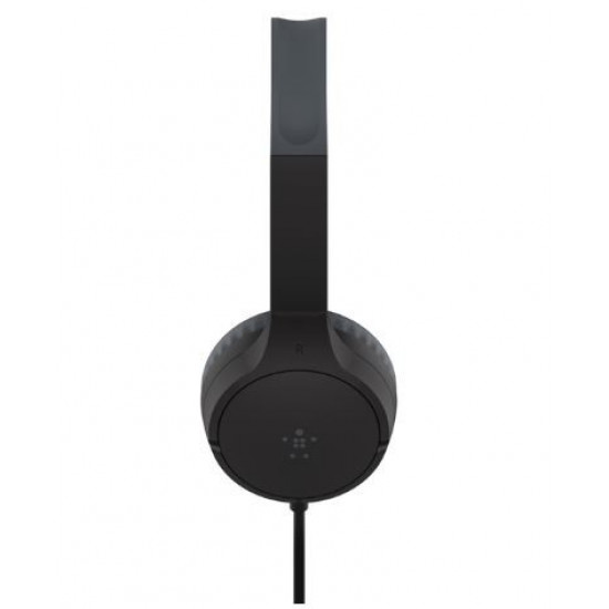 SOUNDFORM Mini On-Ear Wired Headphones Black For Kids