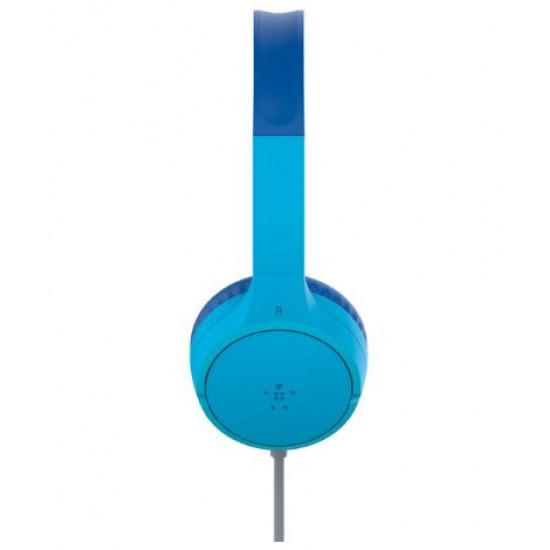 SOUNDFORM Mini On-Ear Wired Headphones Blue For Kids